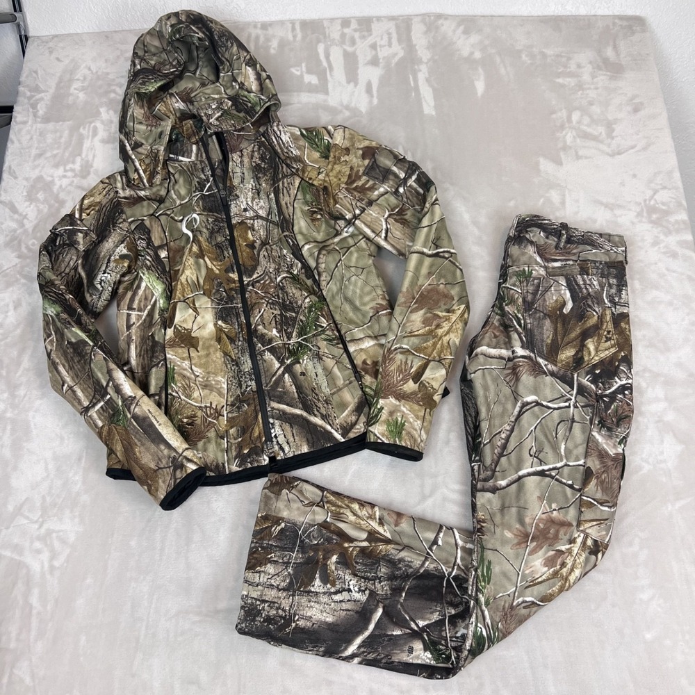 Prois Hunting Jacket & Pants Womens Small Camo Field Outdoor Mid Weight Fleece